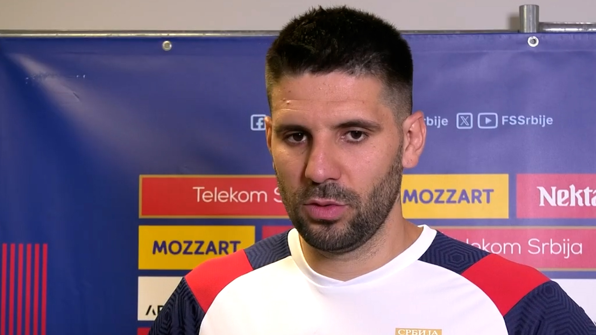 Leskovac, Aleksandar Mitrovic, reprezentativac Srbije, izgubilismo jednu jako bitnu utakmicu i za nas i za nasu naciju
